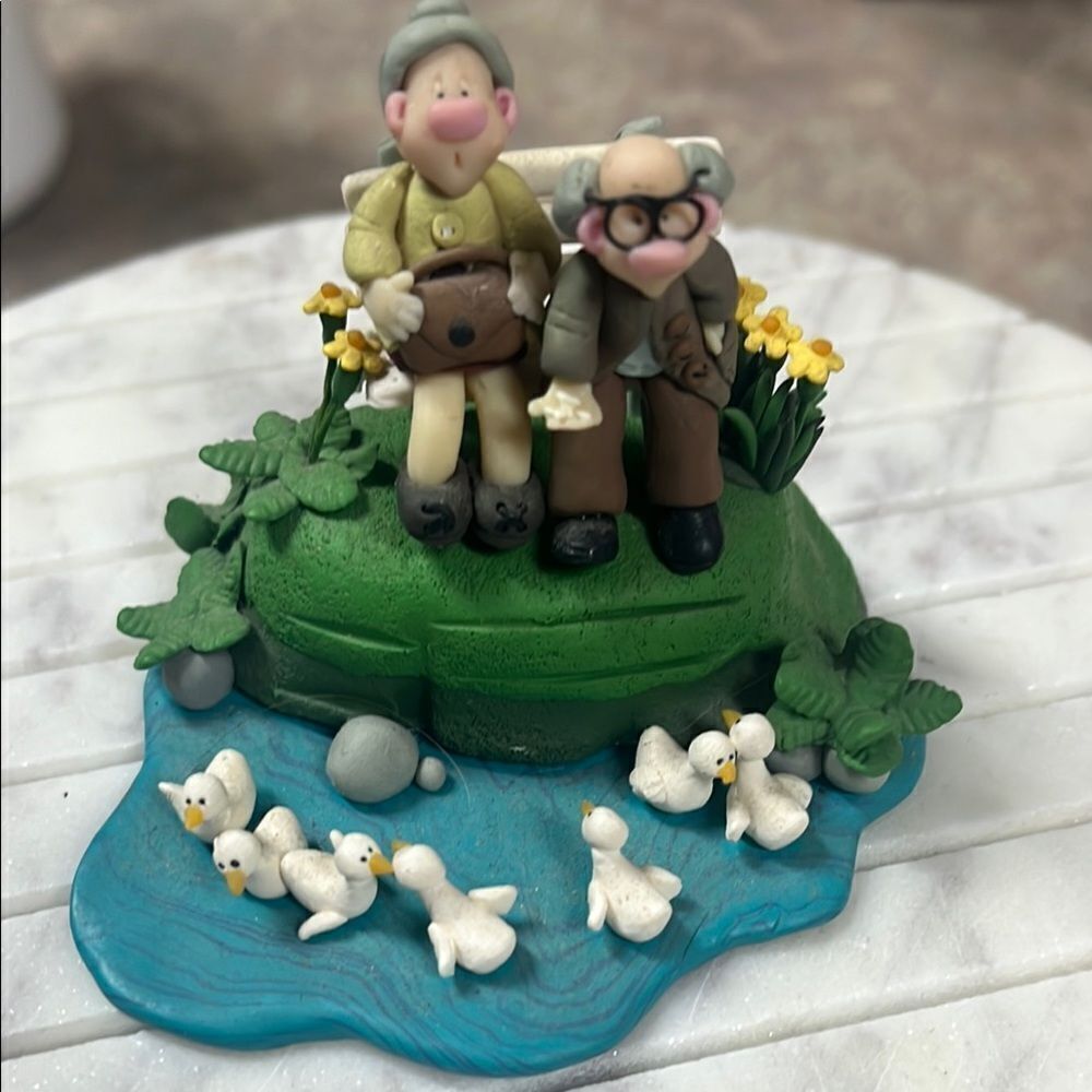 Charming Figurine with Ducks